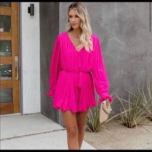 pink vici romper